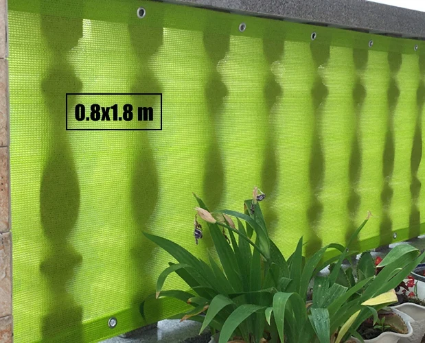 0,9x1,8/2,7/3,6 м HDPE УФ зонт чистая двор дома ссылка забор для страховочной сеткой растительного покрова Защита от солнечных лучей, с защитой от солнечных лучей, ткань для затенения - Цвет: 0.8x1.8 m