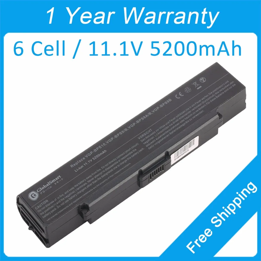 

6 cell laptop battery VGP-BPS9B/B VGP-BPS9A/B VGP-BPL9 for sony VGN-AR94S VGN-SZ78N VGN-CR92NS VGN-NR110 VGN-SZ85S VGN-CR92S