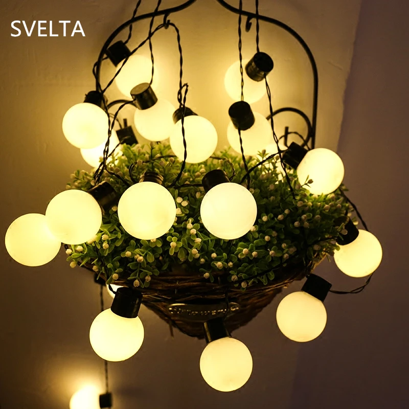 SVELTA 5 см большой мяч светодиодный струнный светильник s декоративный м 20 Ретро