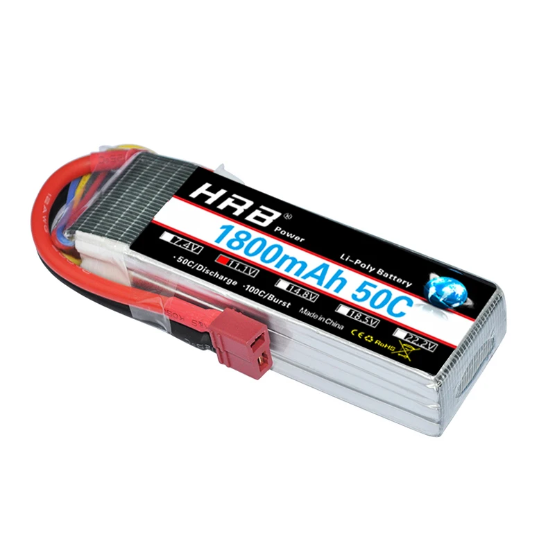 Аккумулятор HRB RC Lipo 3S 11 1 В 1800 мАч 50C MAX 100C для Drone AKKU вертолет самолет автомобиль