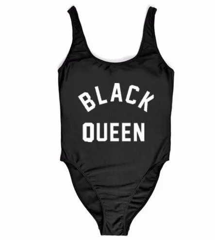 Женский слитный боди купальник под заказ BLACK QUEEN комбинезон купальные костюмы с