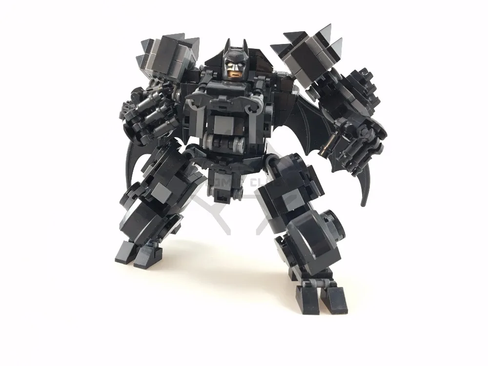 Комикс клуб в наличии MOC строительные блоки РОБОТ Бэтмен нормальная Броня и