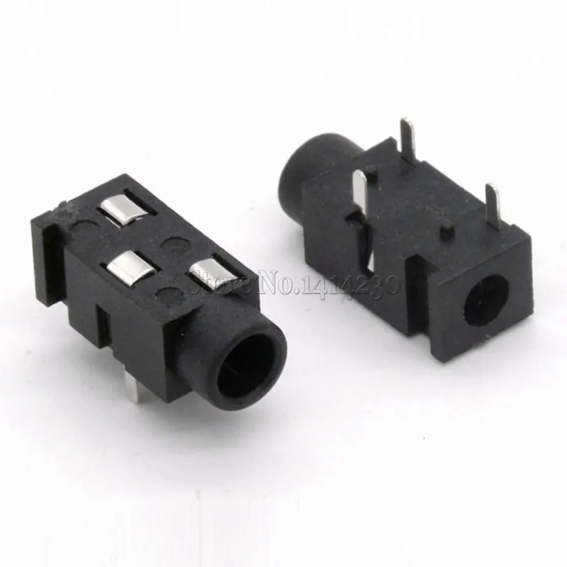 Разъем для наушников PJ320B диаметр 3 5 мм 100 шт.|socket 12v|headphone receiverheadphone preamp |