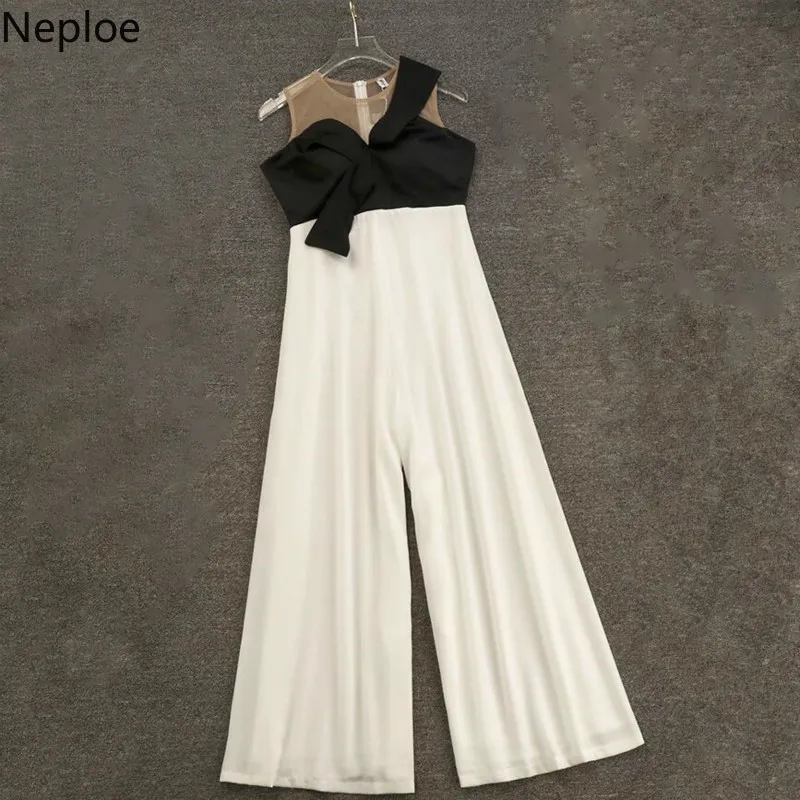 Neploe летние сексуальные jumpersuit женские с открытыми плечами без рукавов уличная