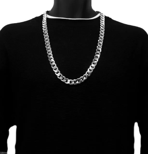 Мужской золотой комплект с кубинской цепочкой 15 мм 30 дюймов в стиле хип-хоп