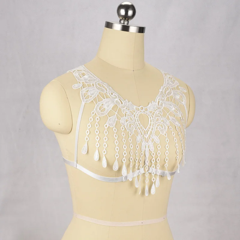 Женский бюстгальтер с бретельками сексуальный черный/белый открытой грудью