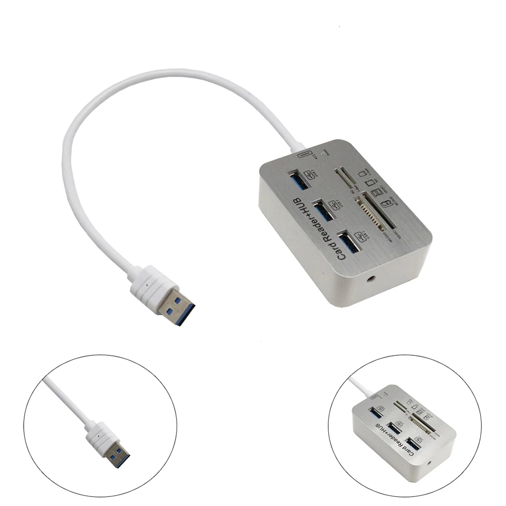 1 шт. микро USB 3 0 Combo Порты сплитер Мощность адаптер карт памяти TF/SD/MS/M2 кард-ридер