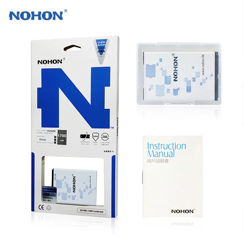 Оригинальный nohon EB F1A2GBU Батарея для Samsung Galaxy S2 Z R I9100 I9103 I9188 I9108 i9101 i777 1700 мАч Замена