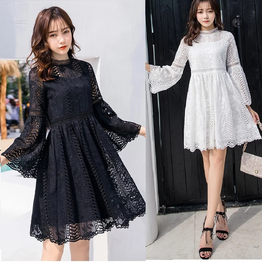 Женское кружевное бальное платье элегантное для вечеринок с вырезом на талии