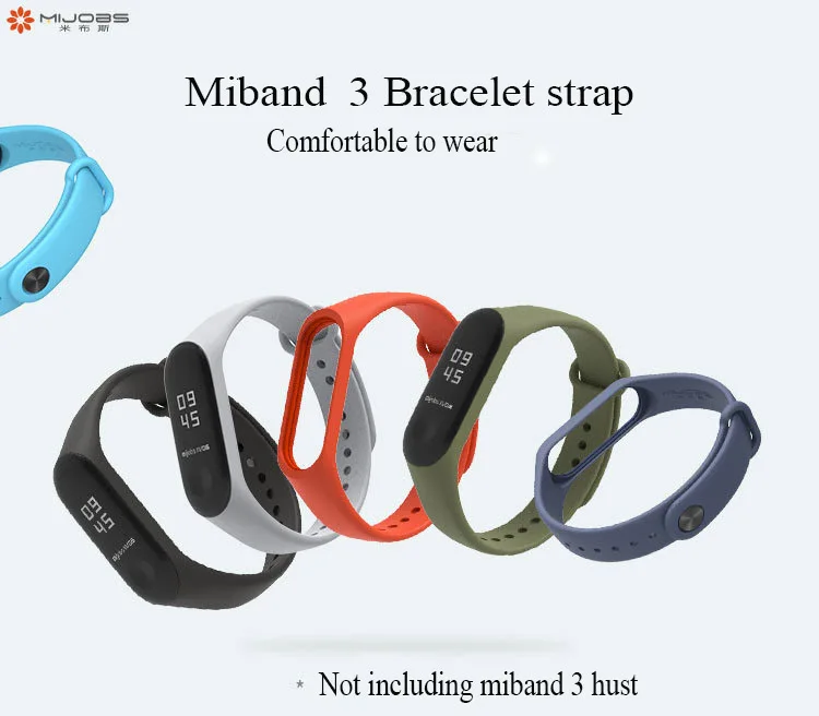 Ремешок Mjobs mi 3 для Xiaomi mi, 3 браслета, ТПУ, mi band 3, аксессуары, mi band 3, сменный ремешок, 13 различных цветов