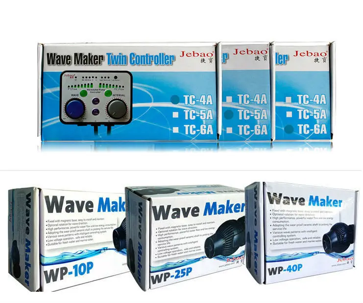 

Jebao Wave Maker Series, TC-4A TC-5A TC-6A Twin Controller & WP-10 WP-25 WP-40 WP-60 Wave Maker Pump , Free Shipping