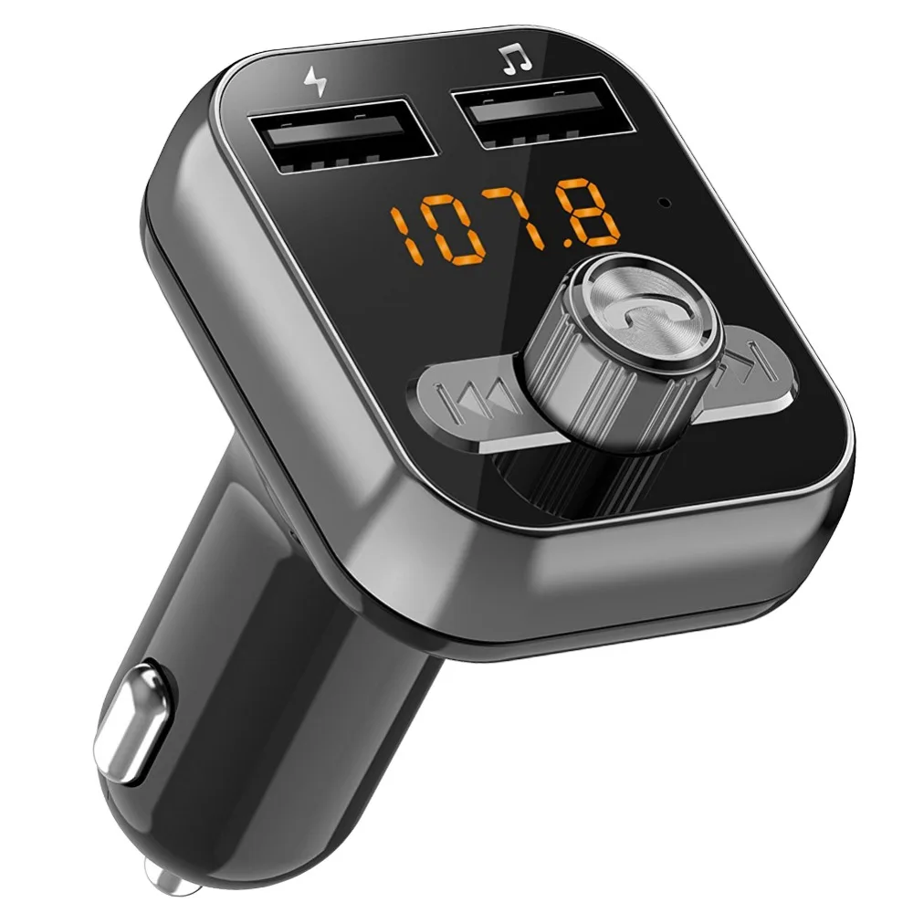 Nulaxy BC02 8in1 FM передатчик модулятор 3.1A 1A Dual USB интеллигентая (ый) Быстрая зарядка
