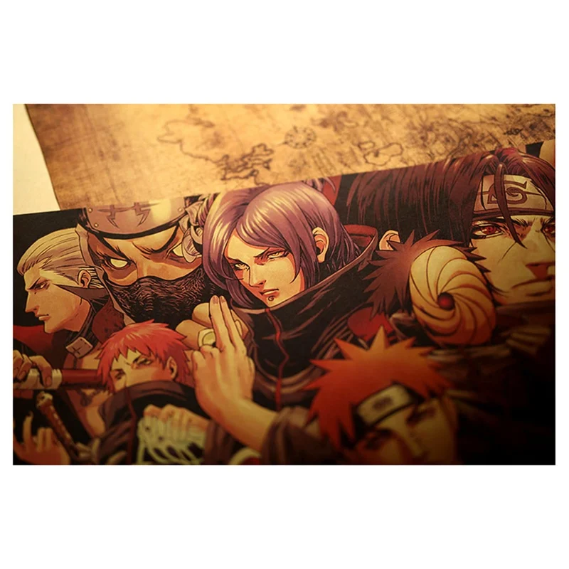 Наруто Shippuden Аниме игра плакат искусство из шелковой ткани с принтом 51x35 см Саске Настенная картина декор комнаты