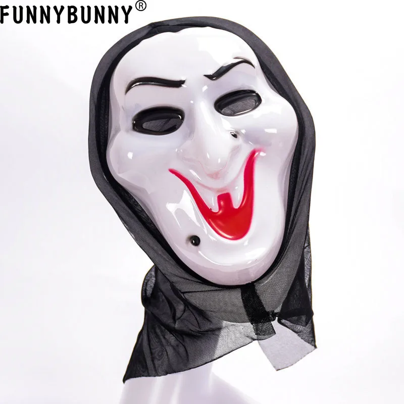 FUNNYBUNNY маска ужаса грима жнец Хэллоуин Кричащие Призрак фестиваль призрак лицо