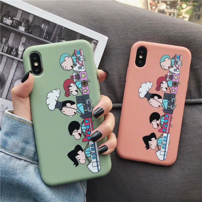 Funny Cartoon Phone Case for iPhone X XS Max XR 7 8 Plus 6s Cute Cat Tom Cover iphone 6 s Soft Silicone Candy Color |