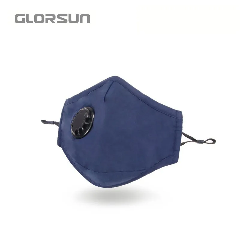 GLORSUN корейские хлопковые Тканевые Маски для рта для мужчин с фильтром против загрязнения РМ2, 5, медицинская маска для рта для зимнего бега
