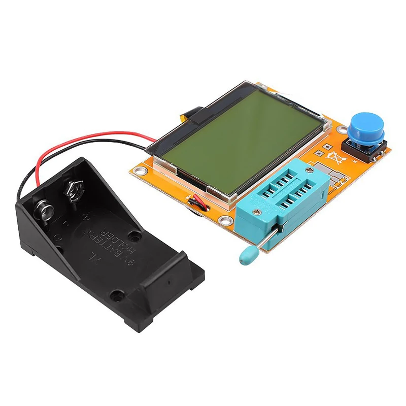 C ЖК-мультиметр LCR-T4 ESR mega328 M328 Транзистор тестер для DIY Электронный комплект с акриловым чехол - Цвет: C