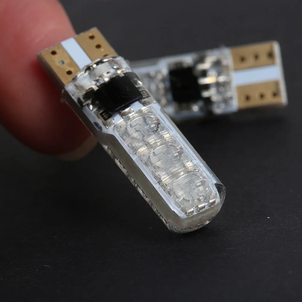 2018 1 пара T10 RGB автомобильное украшение для интерьера широкая лампа светильник