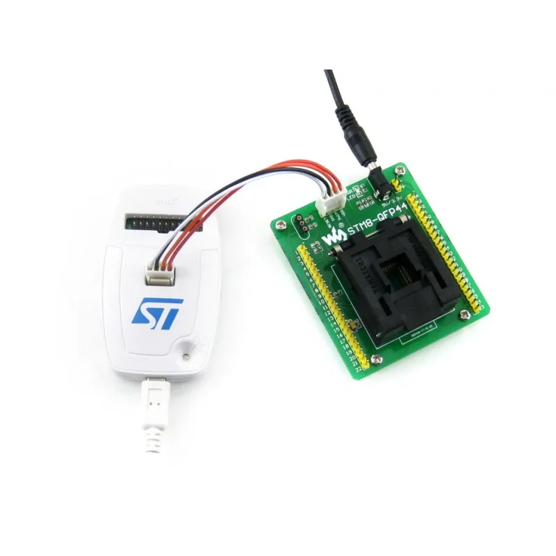 STM8-QFP44 # Programming Adapter IC Test Socket for STM8 QFP44 LQFP44 Package 0.8mm Pitch with SWIM Port | Компьютеры и офис