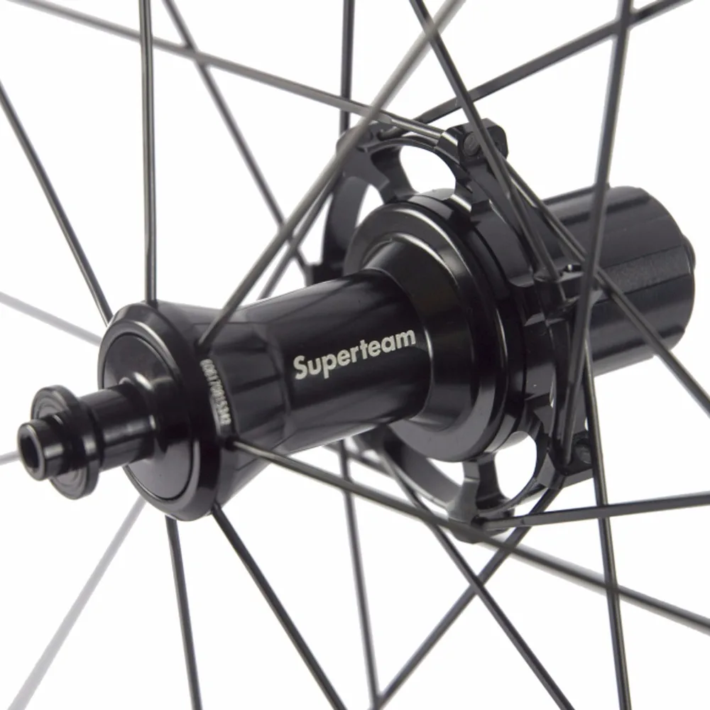 Новое прибытие Superteam 700C 50 мм клинчер колесная набор 12 к Саржевые Углеродные дорожные колеса трубчатые с тайваньским хаб столб спица для колеса