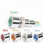 Светодиодный металлический индикатор светильник 8 мм Водонепроницаемая сигнальная лампа питания 3 в 5 в 6 в 12 В 24 в 220 в другой красный желтый синий зеленый белый