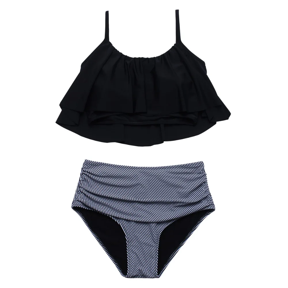 2018 г. пикантные Высокая талия росту комплект бикини бразильский Тонг строка для