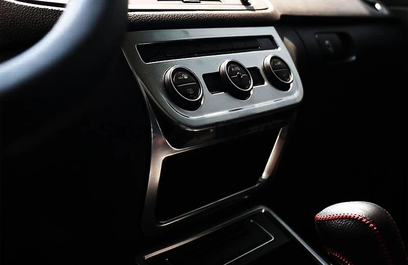 Матовые хромированные центральные консоли для Volkswagen VW Tiguan 2012 2013 2014 2015 кнопки