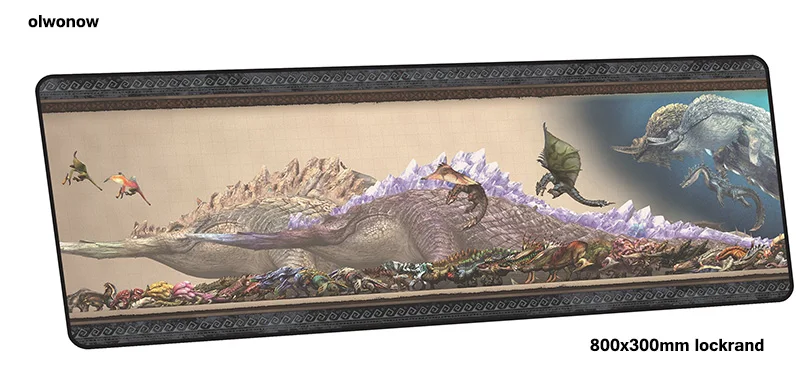 Коврик для мыши Monster Hunter 80x30 см, игровой коврик для мыши, большой геймерский коврик, толстый игровой компьютерный стол, коврик для мыши, коврики для игровой клавиатуры
