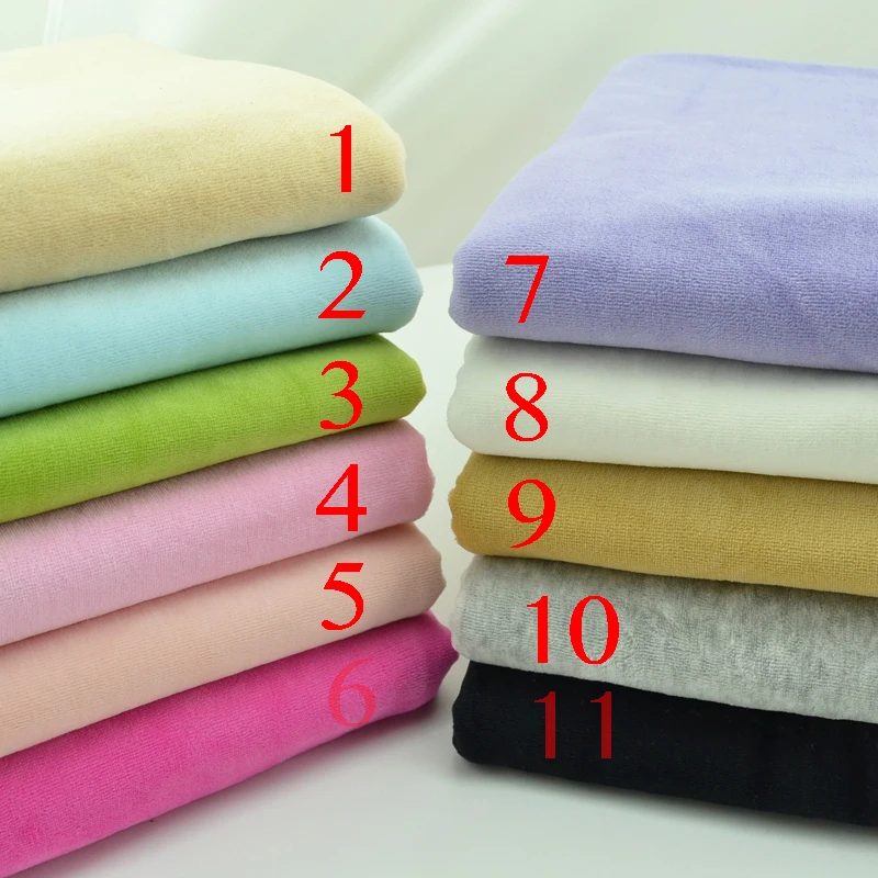 Эластичная мягкая хлопчатобумажная бархатная трикотажная ткань 50*150 см