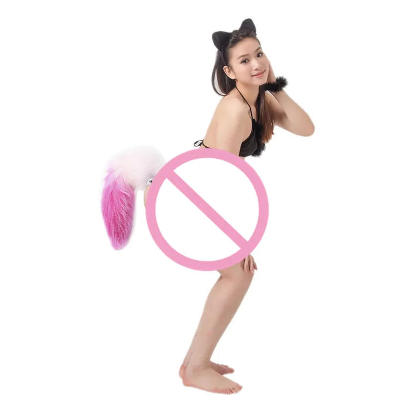 Анальные игрушки лисий хвост для пары стеклянная Анальная пробка взрослых