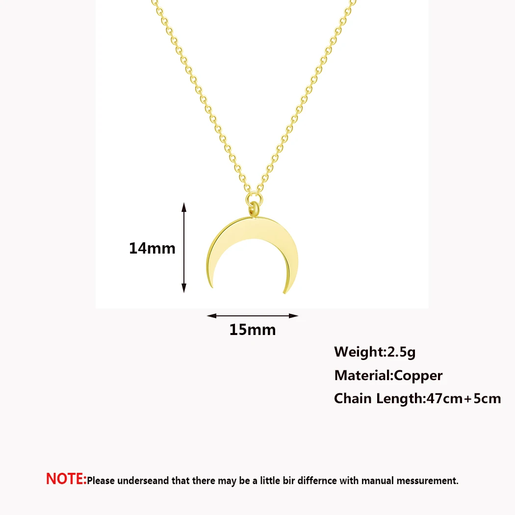 Cxwind модное ожерелье полумесяц подвеска в форме половины Луны для женщин Bijoux