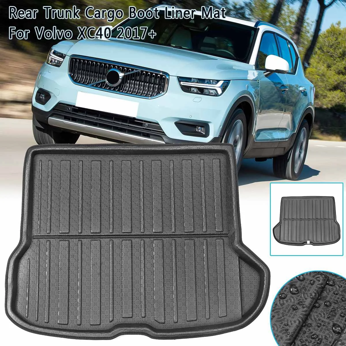 Задний грузовой лайнер коврик для багажника ковров Volvo XC40 2017 2018 2019| |