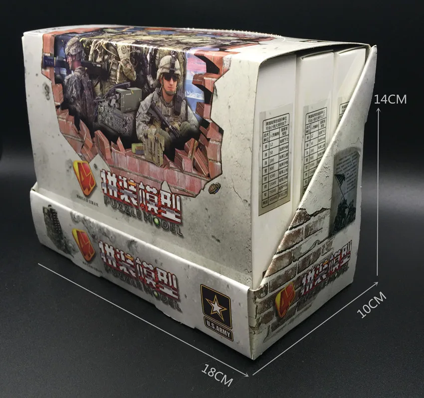 4D модель 6 шт./компл. 1:18 подвижный армейский человек Пластиковая сборная игрушка США 101-я дивизия солдат