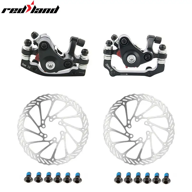 Front Rear Set Набор тормозов для горного велосипеда, дорожный велосипед из алюминиевого сплава, механический дисковый тормоз, набор передних и задних тормозов, включает 1 шт., 160 мм - Цвет: Front Rear Set