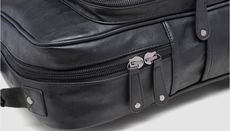 14, 15, 15,6 дюймов, черный рюкзак из искусственной кожи для компьютера, ноутбука, ноутбука, сумки, чехол, школьный рюкзак для мужчин, женщин, студентов, путешествий