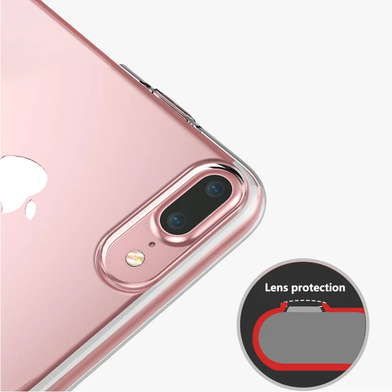 Ultra Thin Soft Transparent TPU Case For iPhone7 7 Plus 8 X XS MAX Silicone Full Cover iPhone 5 5S SE 6 6s 6P |