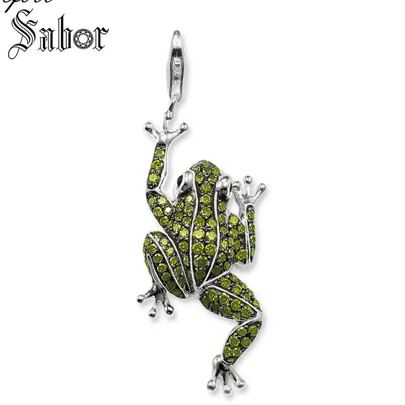 Frog Почерневший Дракон кои, рыба, Ворон, лягушка, подвеска в виде акулы, ювелирное изделие, 925 пробы, серебряный, панк, подарок для женщин и мужчин, подходит для ожерелья с Томасом - Окраска металла: Frog