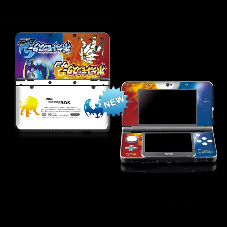 Защитная Наклейка для Pokemon Sun & Moon Nintendo NEW 3DS виниловая обложка наклейка s |
