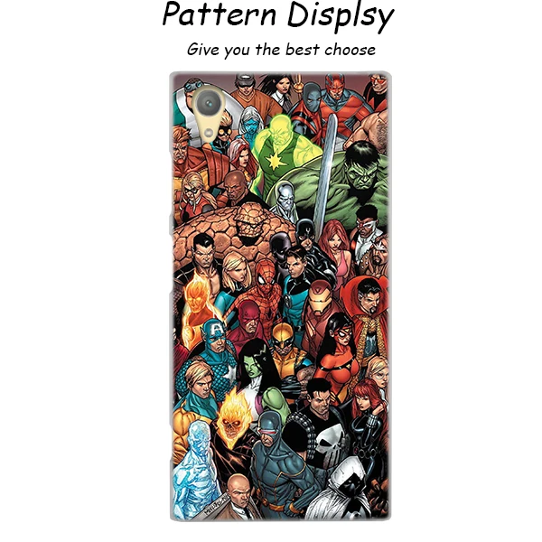 011 Прозрачный чехол с Мстителями Marvel для sony Xperia Z3 Z5 Premium M4 Aqua M5 X XA XA1 C4 C5 E4 E5 XZ XZ2 Compact Plus - Цвет: 011