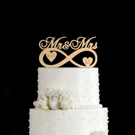 Топпер для свадьбы топпер свадебного торта Свадебный Infinity infinity|Товары украшения