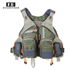 Унисекс охотничий жилет для ловли нахлыстом, сетчатый жилет с многофункциональными карманами, рыболовный жилет, спортивный рюкзак для активного отдыха, сумка для рыбалки