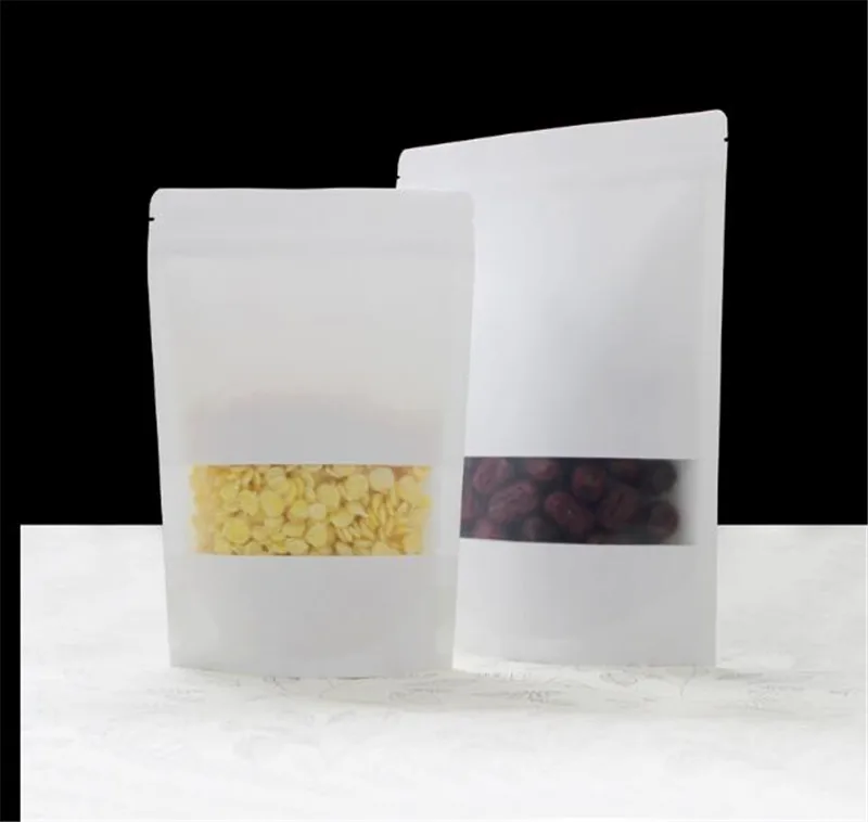 20x30 см белые подарочные мешки для конфет из крафт бумаги Свадебный пакет упаковки