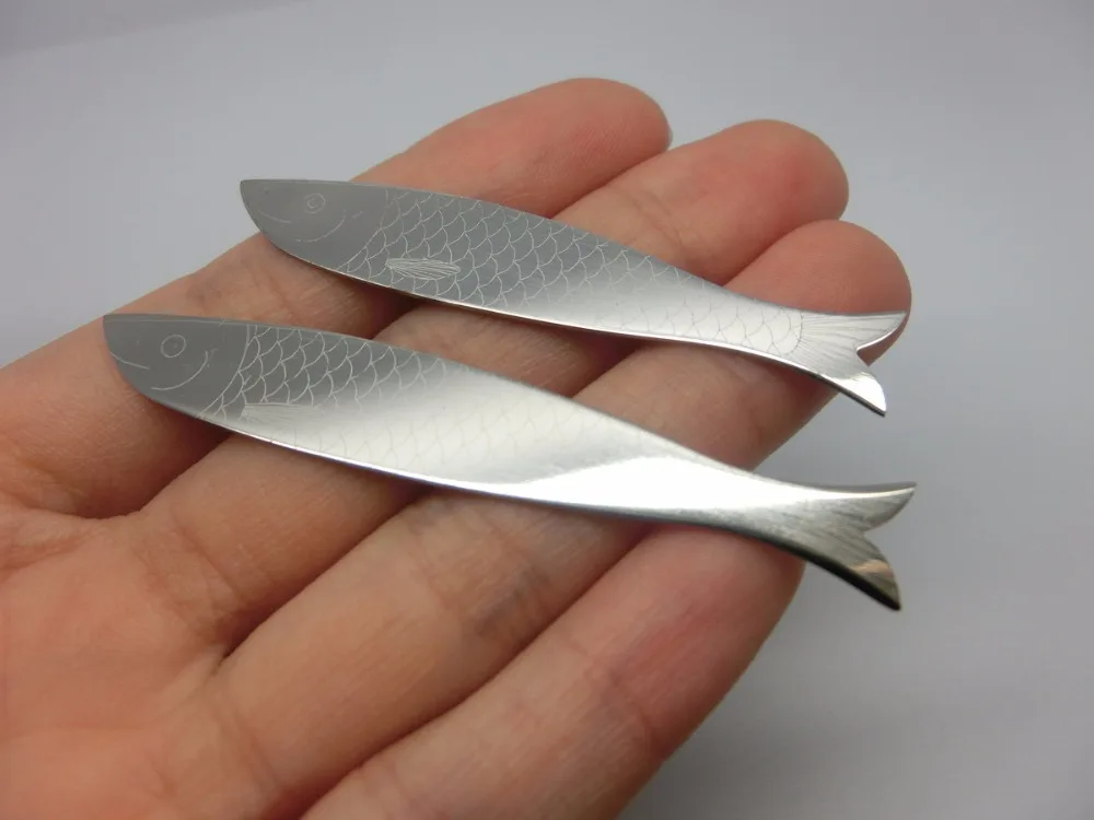 SHANH ZUN 20 Pcs Fish Design Metal Collar Stays in 2 Glass Bottles 2.2&quot/ 2.5&quot | Украшения и аксессуары