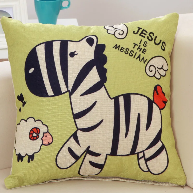 Square 45*45cm 18inch Cartoon Cushion Cover Child Xmas Gift Hotel Decors Car Bed Cushioncover Outdoor Sofa Seat Back Pillow case | Дом и сад