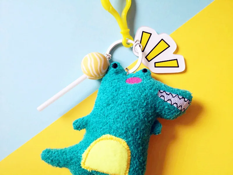 Новинка 2019 года. Очаровательная плюшевая кукла тираннозавра. Брелок для ключей.