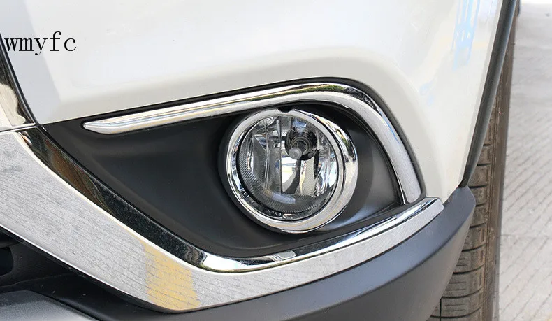 Для Mitsubishi Outlander 2016 2017 2018 туман светильник крышка хромированные передние