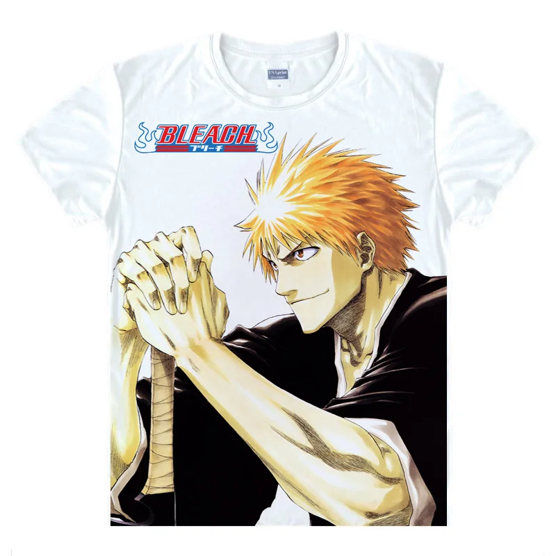 Coolprint аниме рубашка Tite Kubo отбеливающие футболки разных стилей с коротким рукавом