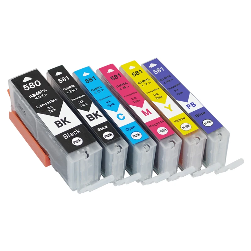 Einkshop PGI580 PGI 580 CLI 581 чернильный картридж для Canon CLI581 PIXMA TR7550 TR8550 TS6150 TS8150 TS9150