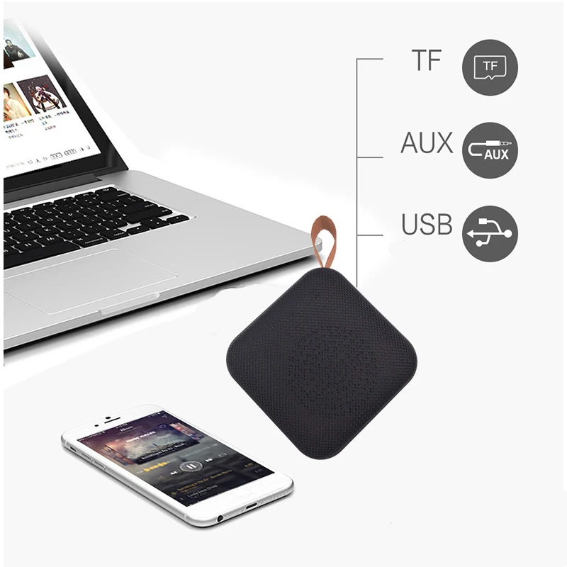 Портативный Мини Bluetooth динамик водонепроницаемая Поддержка u диск TF карта FM радио