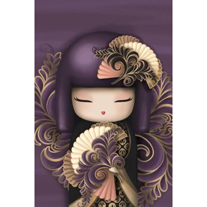 

Full Square Round Drill Diamond Painting Embroidery Cartoon Girl 5D DIY Diamant Painting Cross Stitch Christmas Gift